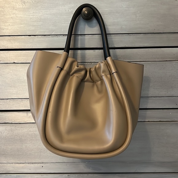 Proenza schouler taupe small rouched handbag in great condition. - Picture 6 of 10